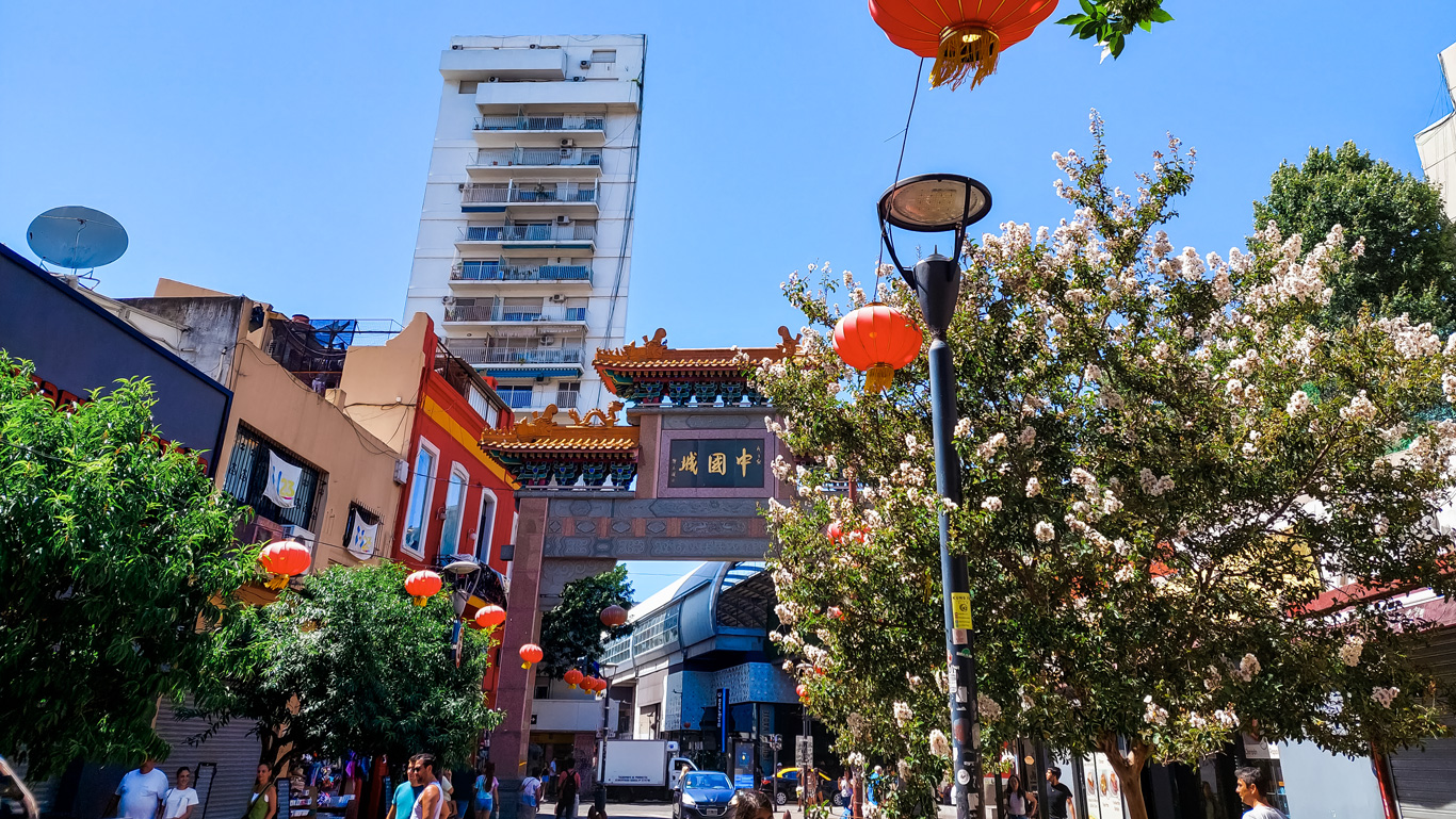chinatown-buenos--aires The ornate Chinese archway and vibrant lanterns mark the entrance to Buenos Aires' Chinatown, a colorful cultural experience and one of the unique things to do in Buenos Aires.